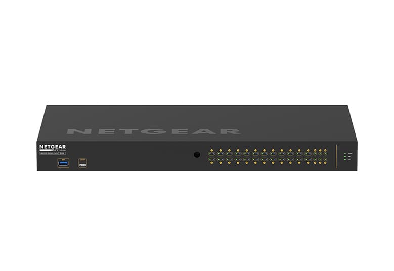 NETGEAR NETGEAR GSM4230P-100AJS AV Line 24-Port Managed Rackmount Gigabit PoE+ Switch 24x1G PoE+ 2x1G 4xSFP 300W PoE Power (M4250-26G4F-PoE+) GSM4230P-100AJS