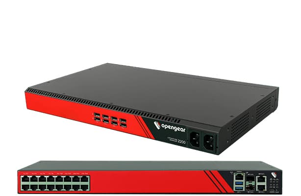 Opengear Opengear OM2216-AU Console Server + Automation 16 Serial 8G RAM 64G Flash 1GbE AU power cord Python Runtime Docker Support Secure Boot OM2216-AU