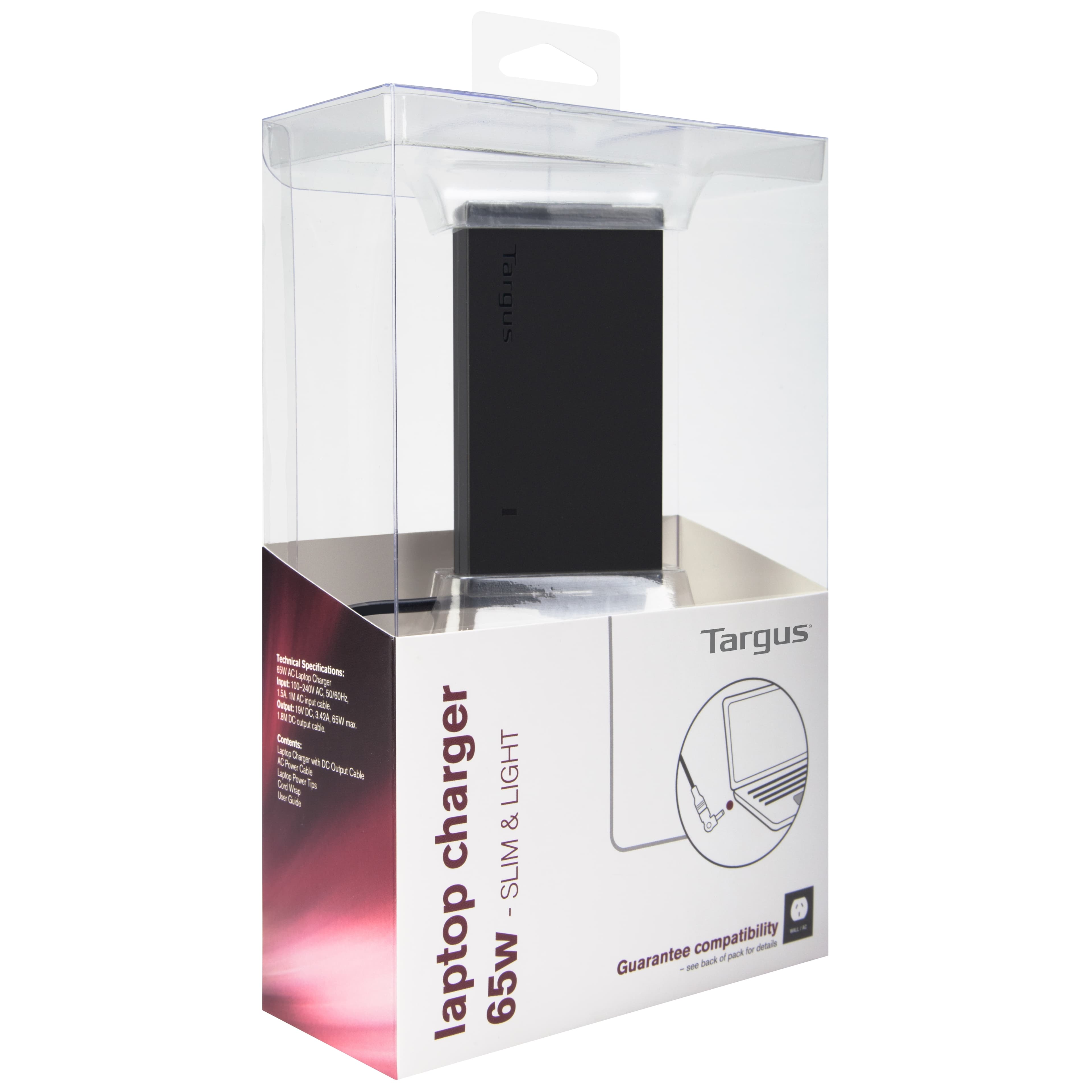 TARGUS TARGUS 65W UNIVERSAL LAPTOP CHARGER APA047AU