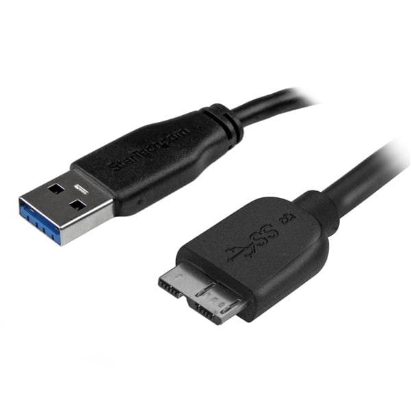 STARTECH STARTECH.COM 6FT SLIM USB 3.0 MICRO B CABLE - A TO MICRO B THIN - 5GBPS, LTW USB3AUB2MS