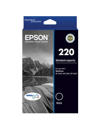 EPSON EPSON 220 (C13T293192) Std capacity black ink 2749637
