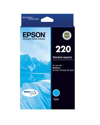 EPSON EPSON 220 (C12T293292) Std capacity Cyan ink 2749638