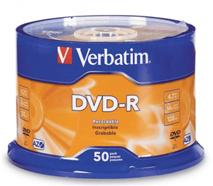 Verbatim Verbatim DVD-R 4.7GB 16x 50 Pack on Spindle MV260