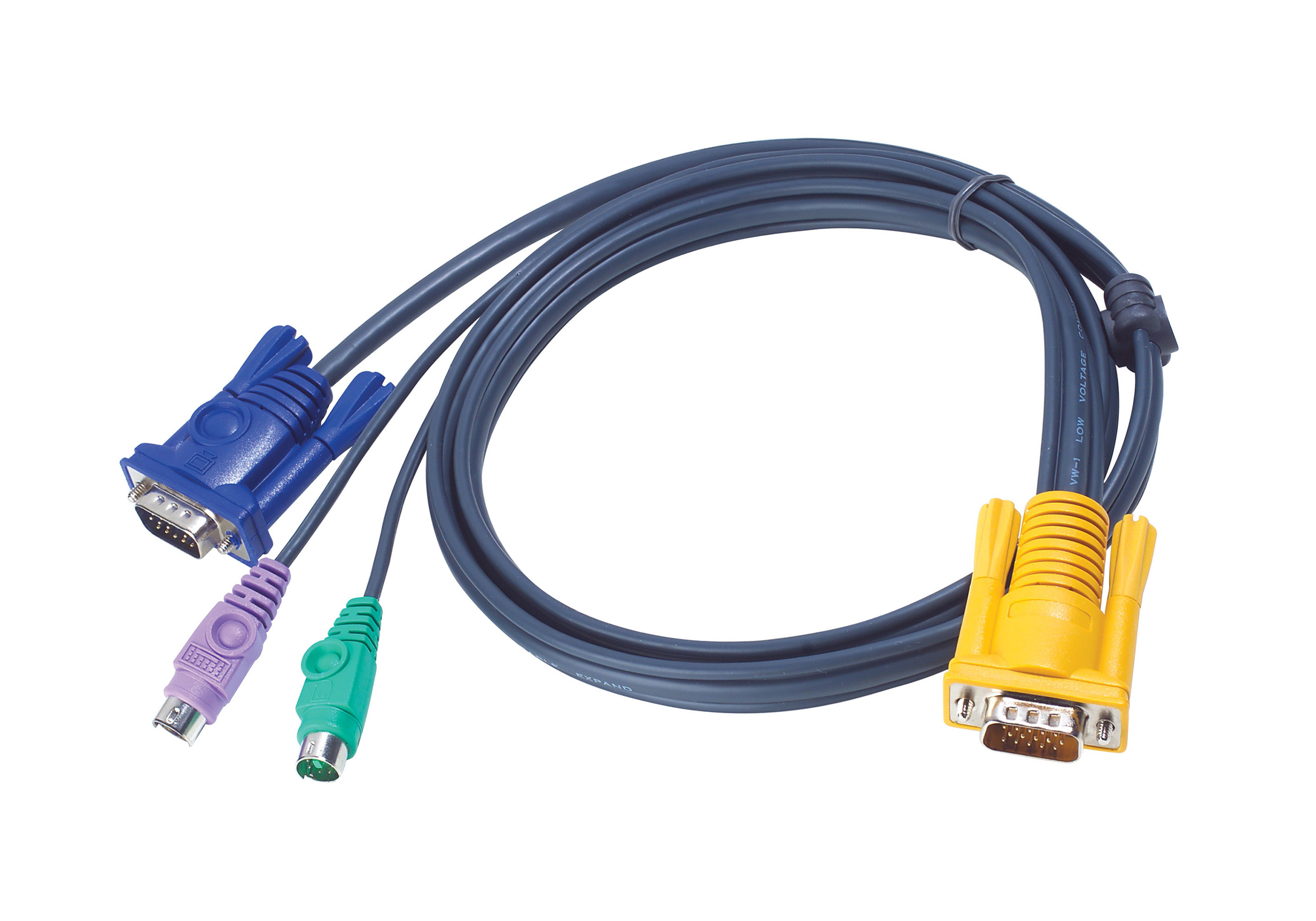 ATEN 1.8M PS/2 KVM CABLE WITH 3 IN 1 SPHD thumbnail 1
