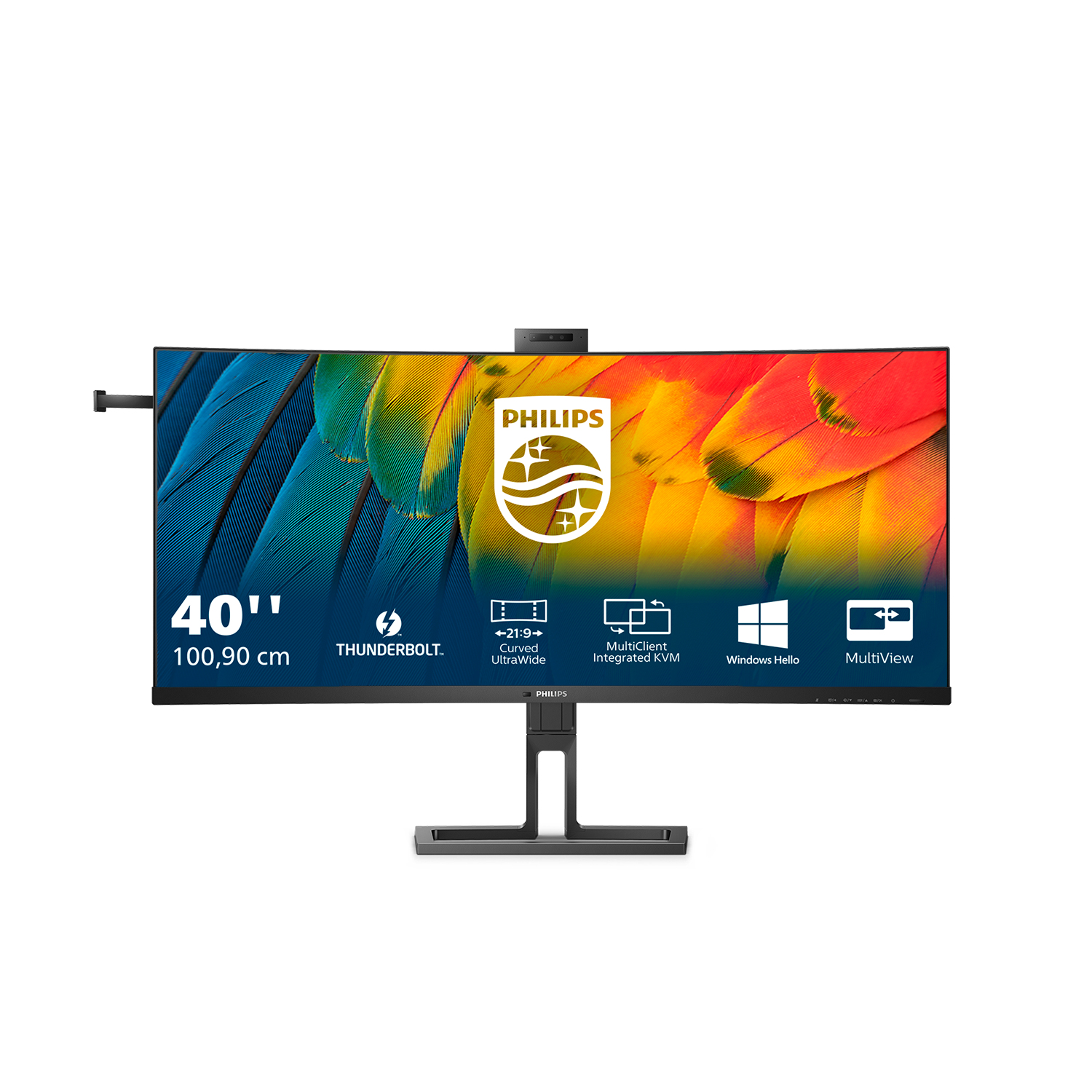 PHILIPS 40B1U6903CH/75 40" 21:9 5K2K IPS LED,HDMI,DP,TB,DOCK,RJ45,WEBCAM,SPKR,H/ADJ,4YR thumbnail 2