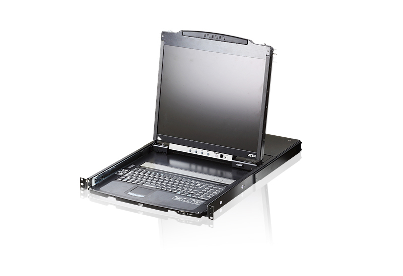 ATEN 19" LED-BACKLIT DUAL RAIL LCD CONSOLE thumbnail 1