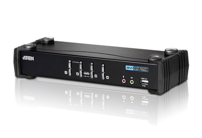 ATEN 4 PORT USB 2.0 DVI KVMP SWITCH thumbnail 1