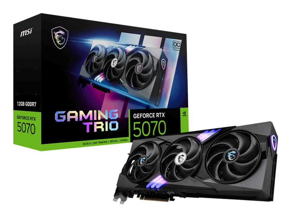 MSI GeForce RTX 5070 12G GAMING TRIO OC thumbnail 1
