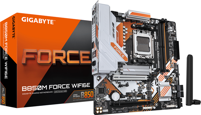 Gigabyte B850M Force Wifi6E Am5 Motherboard thumbnail 1